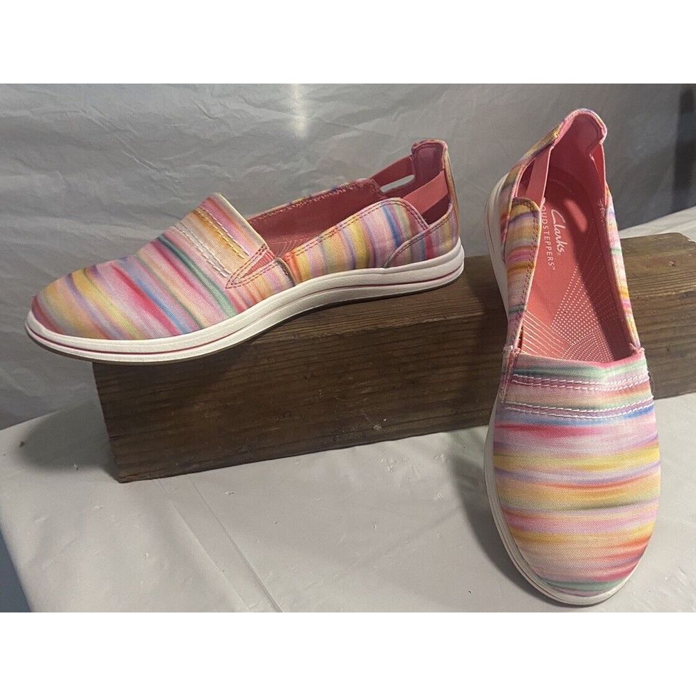 Clarks Breeze Step II Loafer‎ Pastel Rainbow Colors Size 9-New Without Tags